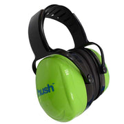 BigCommerce CDN original from distributor canadaglovesupply.com, exact SKU Hush 50-443 Hi-Viz Green NRR 28. Source image