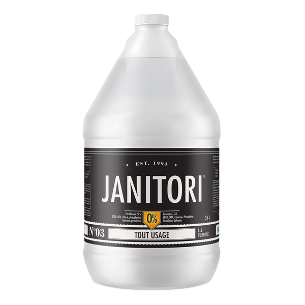 JANITORI All-Purpose Cleaner No.03 - Plant-based multi-surface cleaner spray, Made in Canada