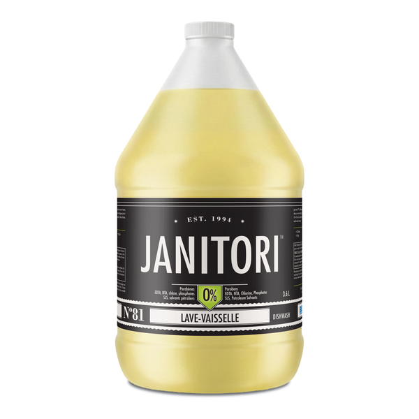 JANITORI Dishwash No.81 - Natural plant-based grease-cutting dish soap, Made in Canada