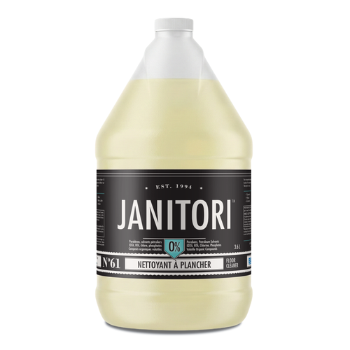 JANITORI Floor Cleaner No.61 - Plant-based natural floor cleaner for hardwood and tile, Made in Canada