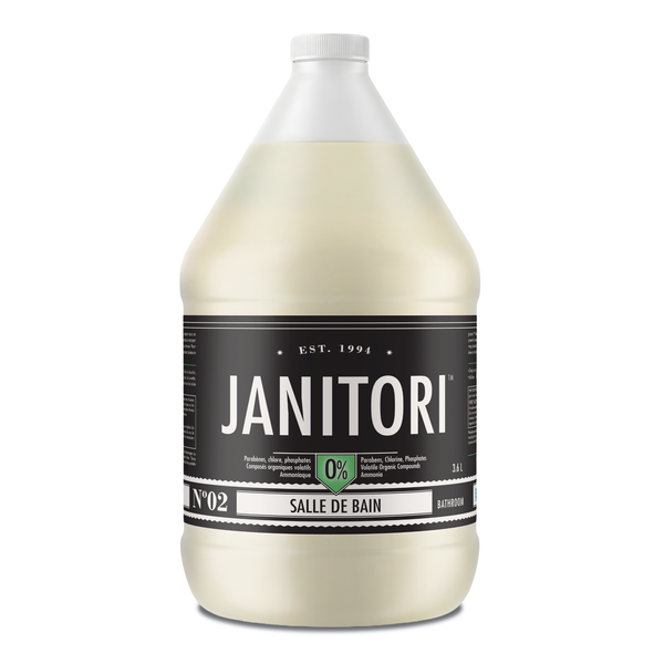 JANITORI Bathroom Cleaner No.02 - Natural plant-based bathroom cleaner spray, Made in Canada