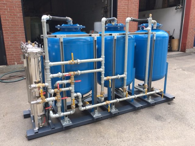 ERE remediation equipment on a job site