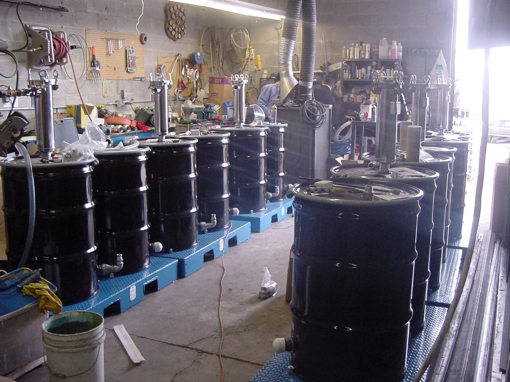 ERE remediation equipment on a job site