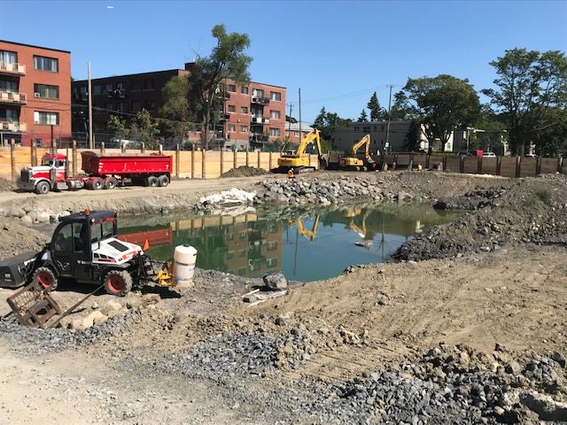 ERE remediation equipment on a job site