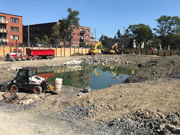ERE remediation equipment on a job site
