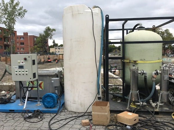 ERE remediation equipment on a job site