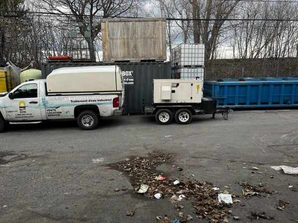 ERE remediation equipment on a job site