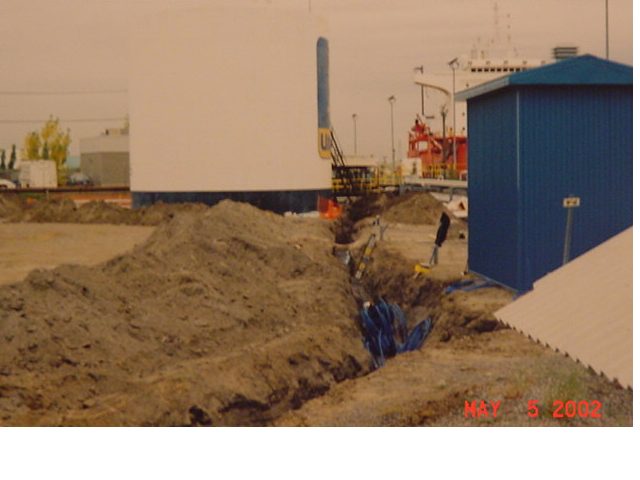ERE remediation equipment on a job site