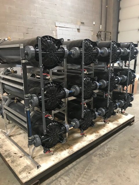 ERE remediation equipment on a job site