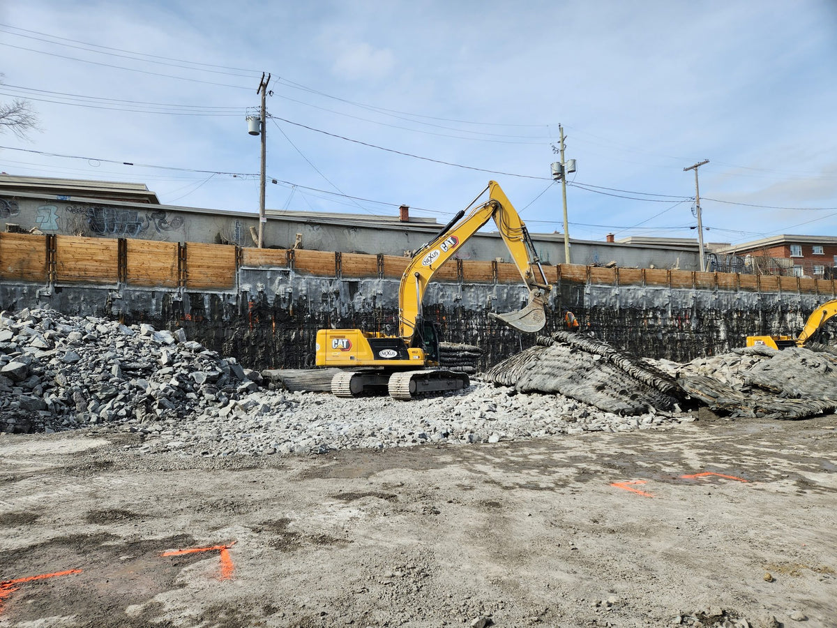 ERE remediation equipment on a job site