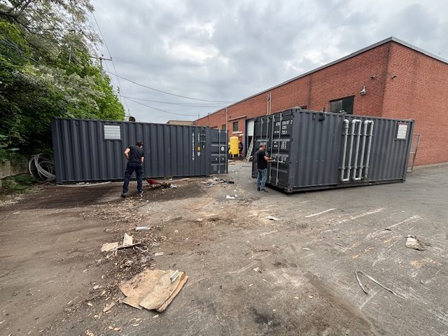 ERE remediation equipment on a job site