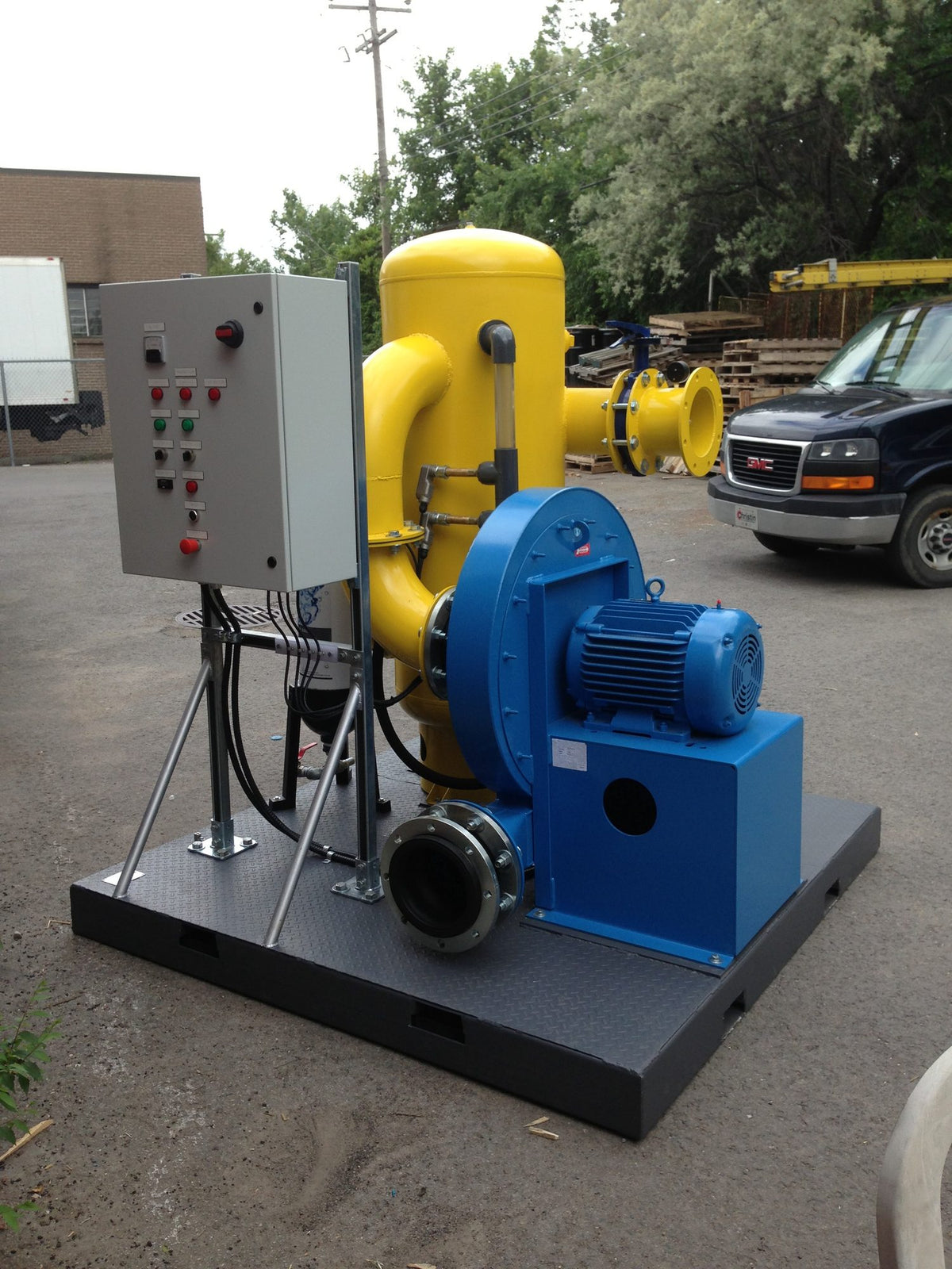 ERE remediation equipment on a job site