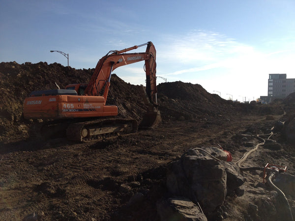 ERE remediation equipment on a job site