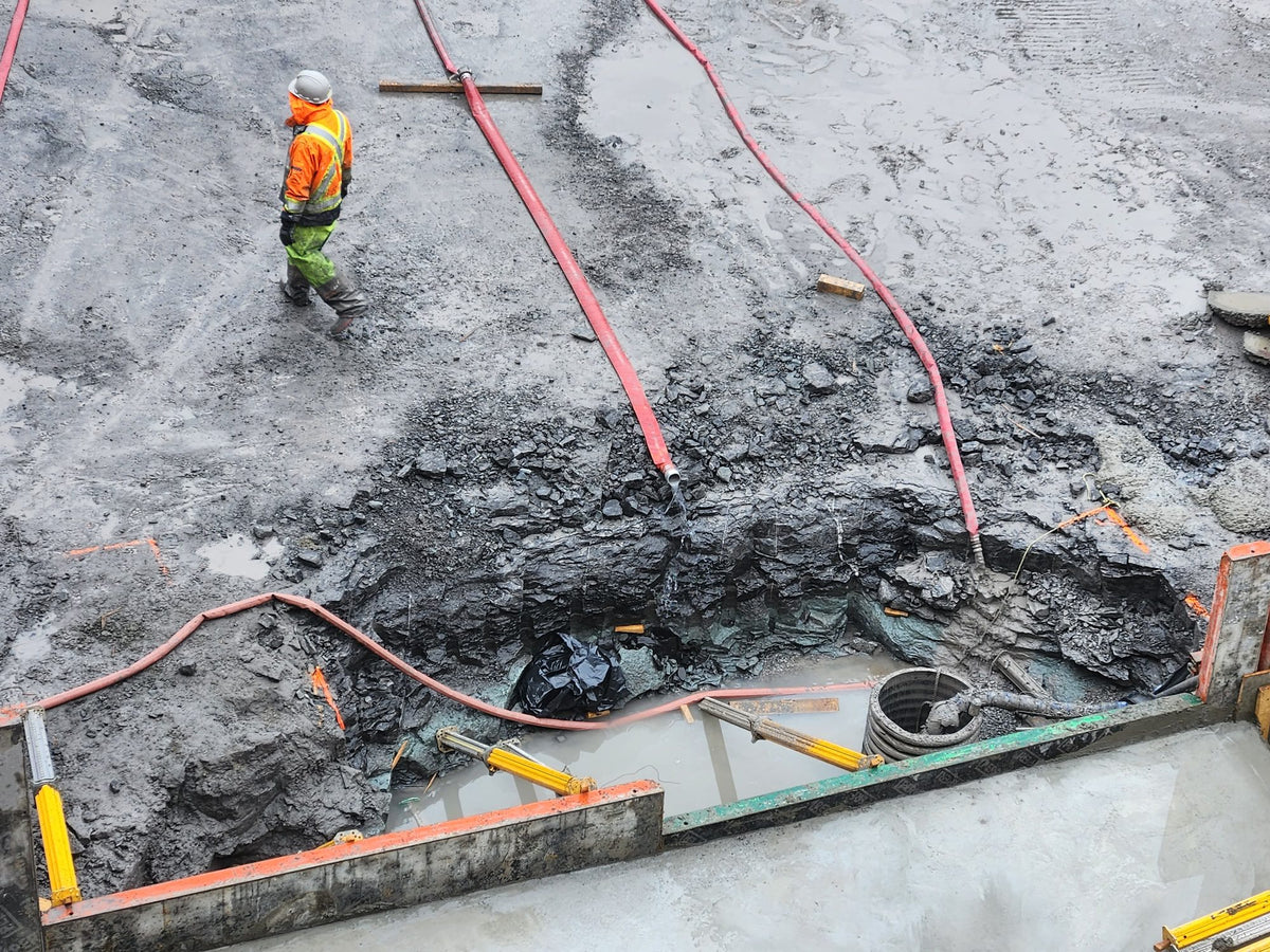 ERE remediation equipment on a job site