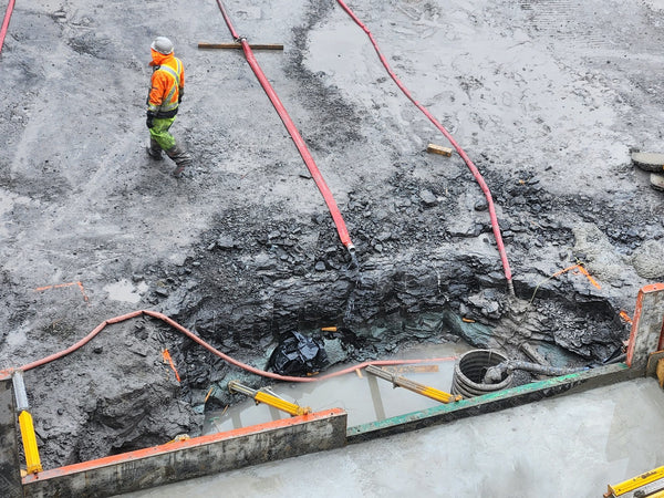 ERE remediation equipment on a job site