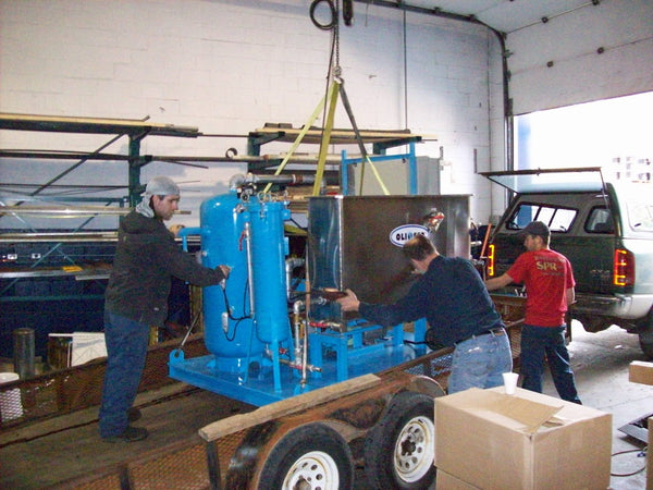 ERE remediation equipment on a job site