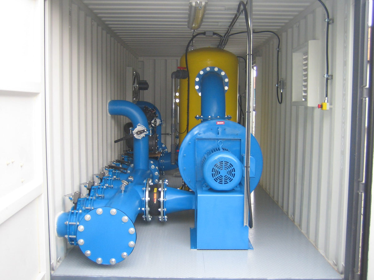 ERE remediation equipment on a job site