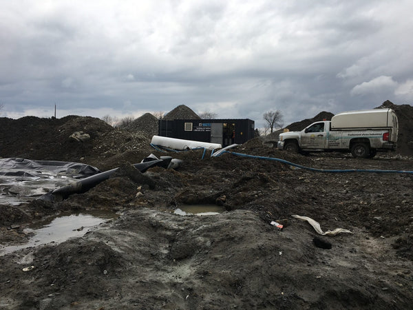 ERE remediation equipment on a job site