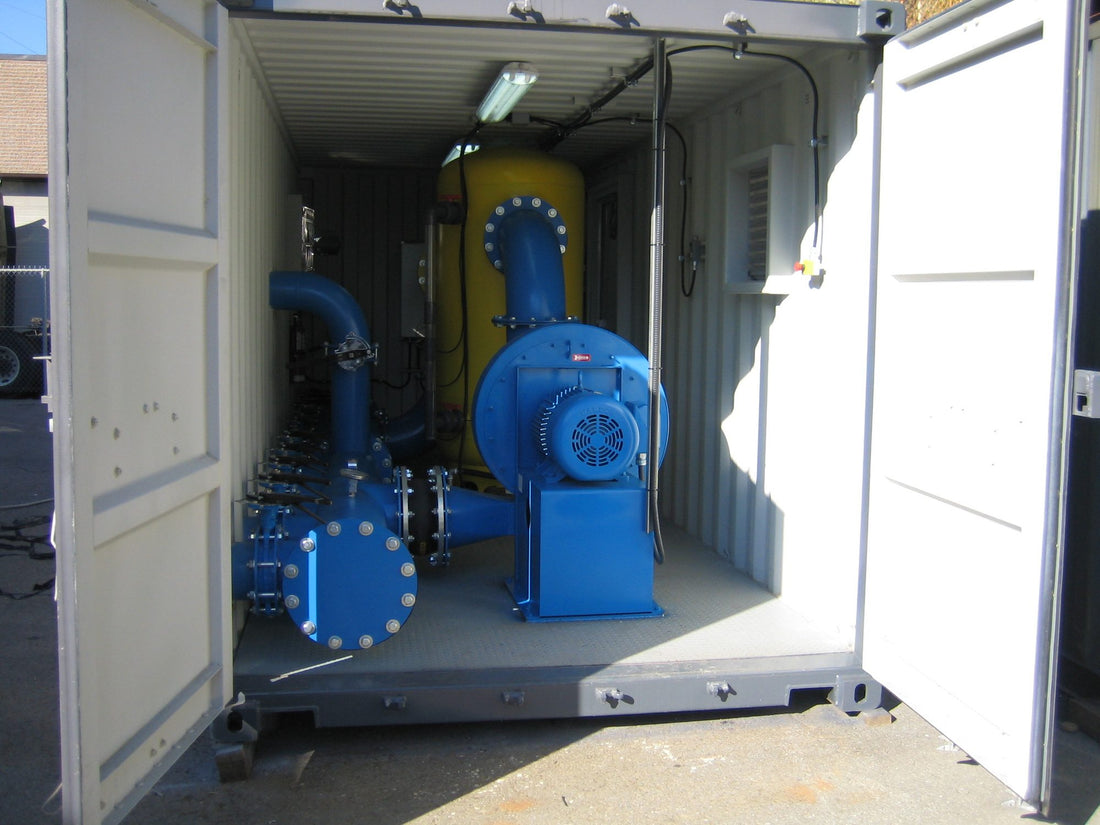 ERE remediation equipment on a job site