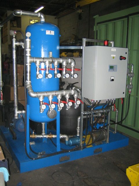 ERE remediation equipment on a job site