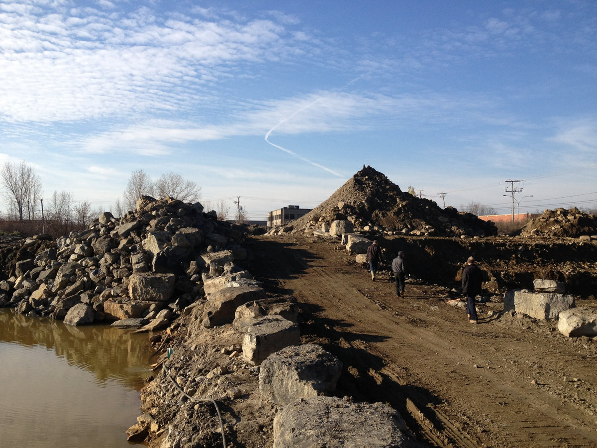 ERE remediation equipment on a job site