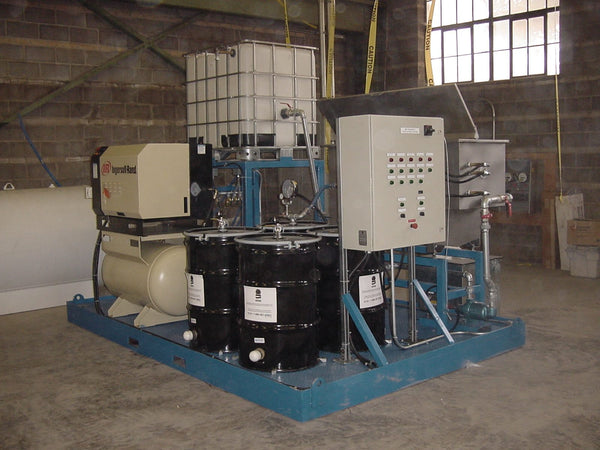 ERE remediation equipment on a job site
