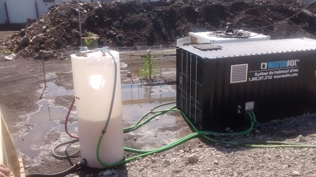 ERE remediation equipment on a job site
