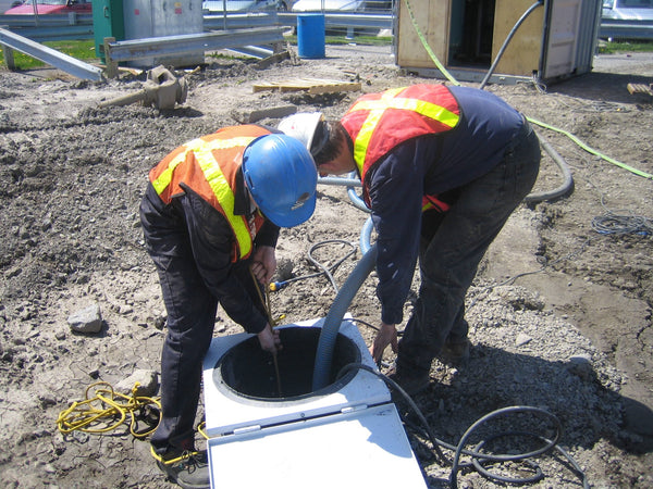 ERE remediation equipment on a job site