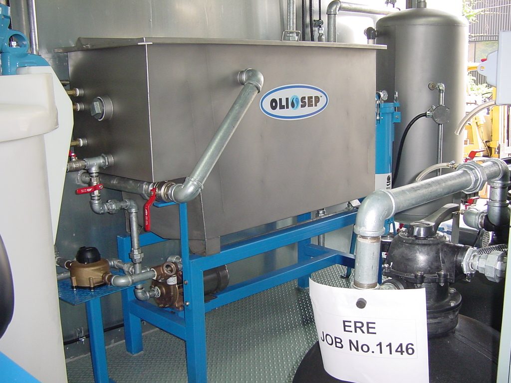 ERE remediation equipment on a job site