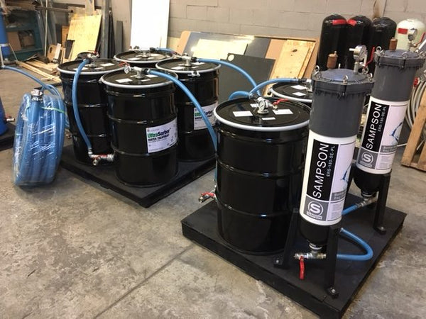 ERE remediation equipment on a job site