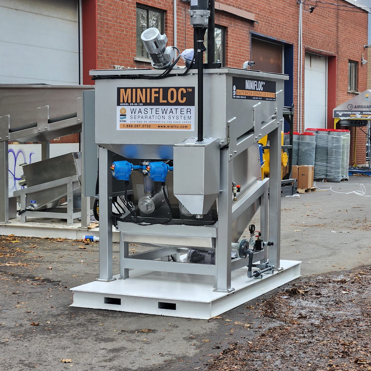 ERE remediation equipment on a job site