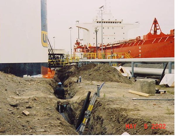 ERE remediation equipment on a job site