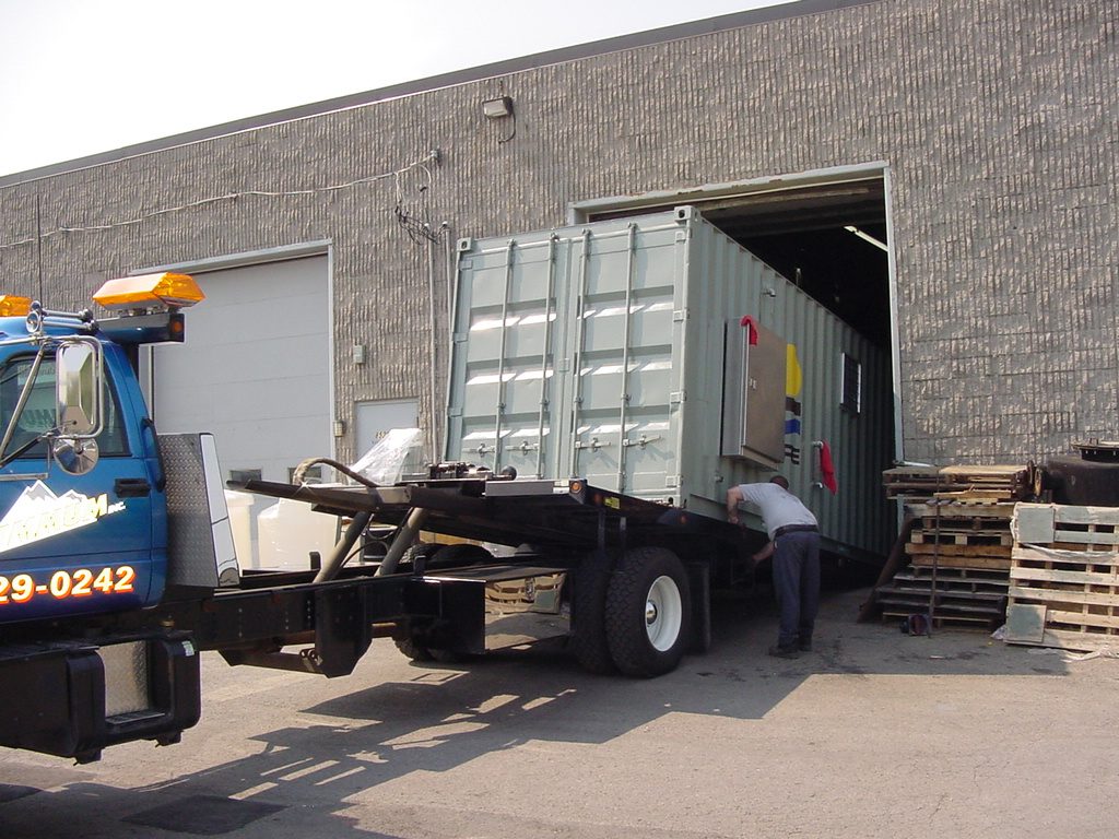 ERE remediation equipment on a job site