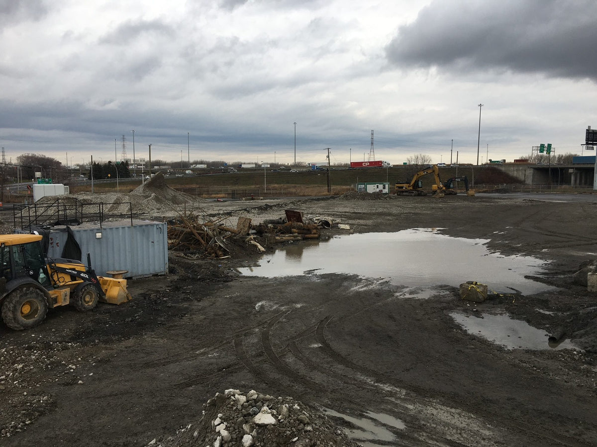ERE remediation equipment on a job site