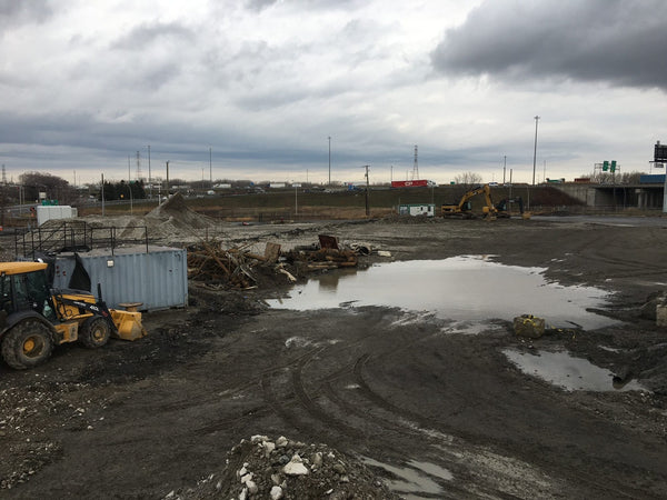 ERE remediation equipment on a job site