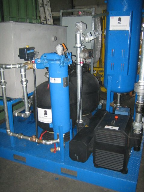 ERE remediation equipment on a job site