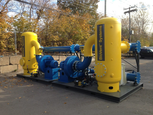 ERE remediation equipment on a job site