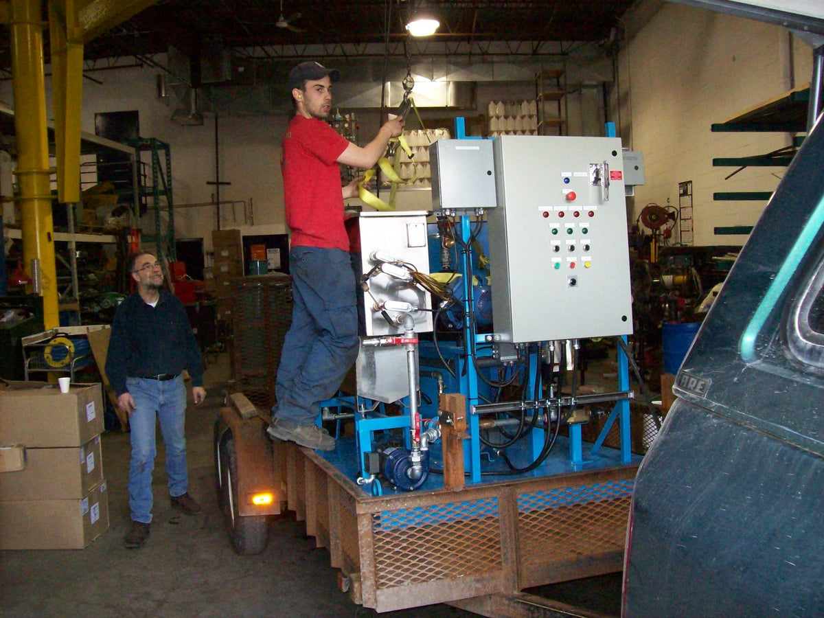 ERE remediation equipment on a job site