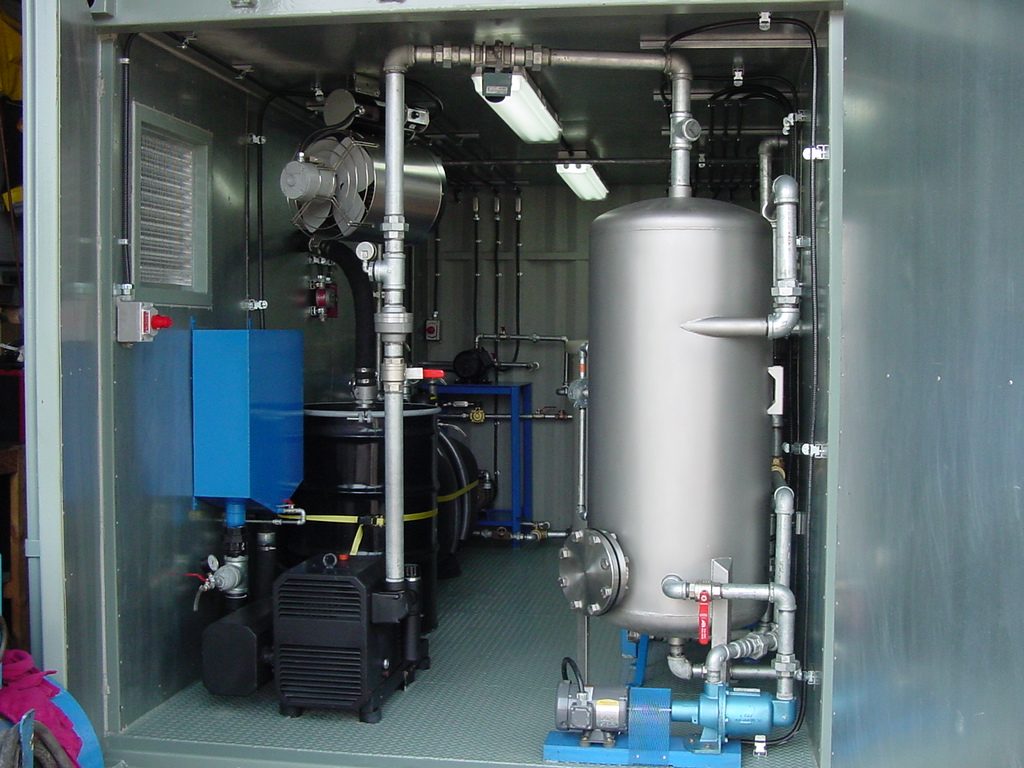 ERE remediation equipment on a job site