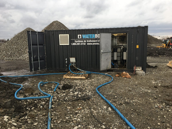 ERE remediation equipment on a job site