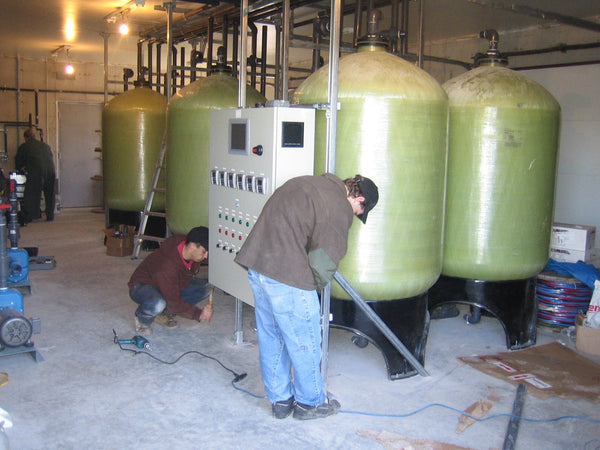 ERE remediation equipment on a job site