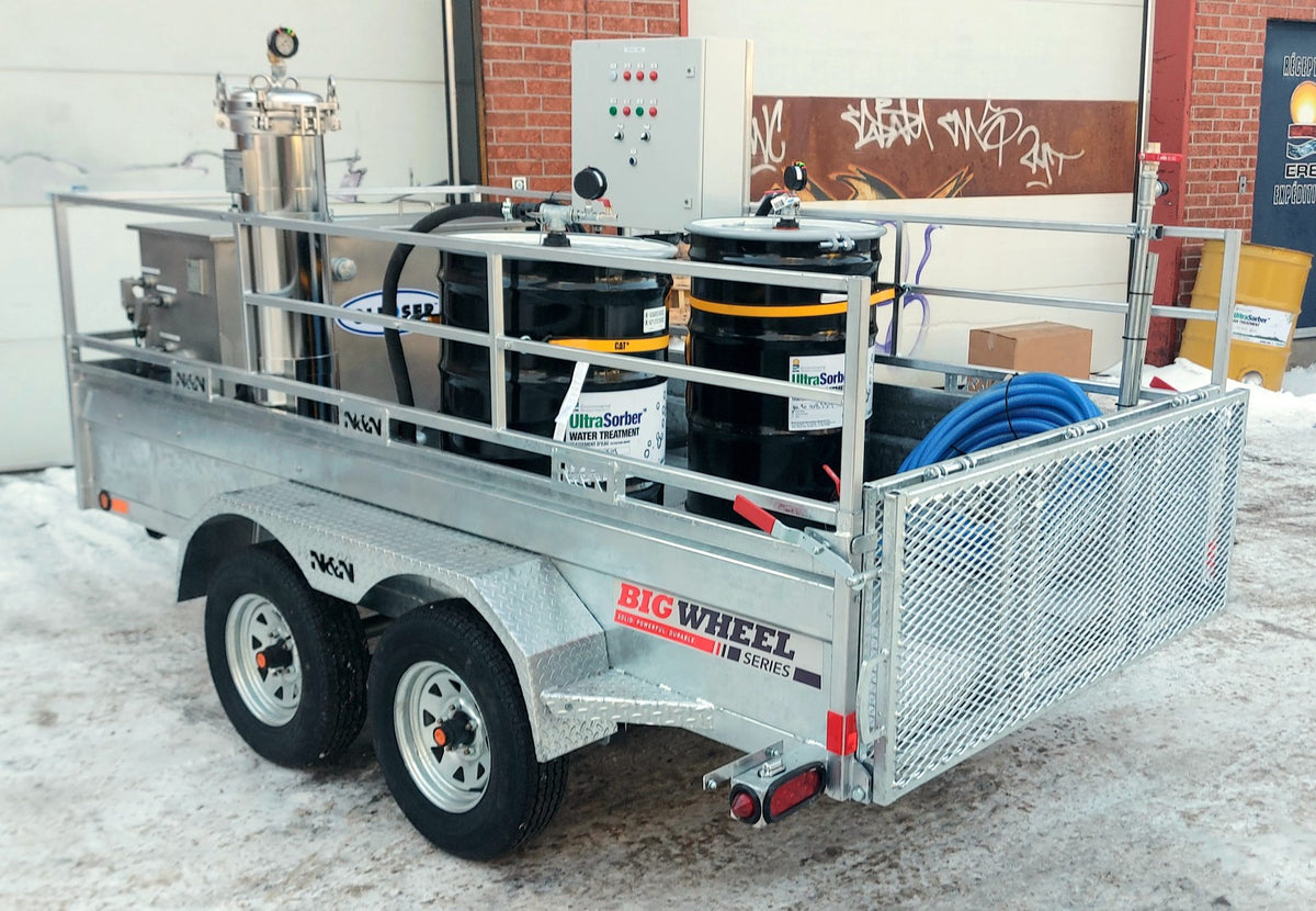ERE remediation equipment on a job site