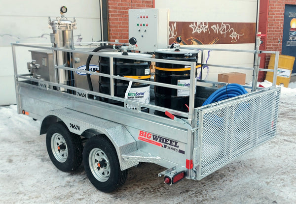 ERE remediation equipment on a job site