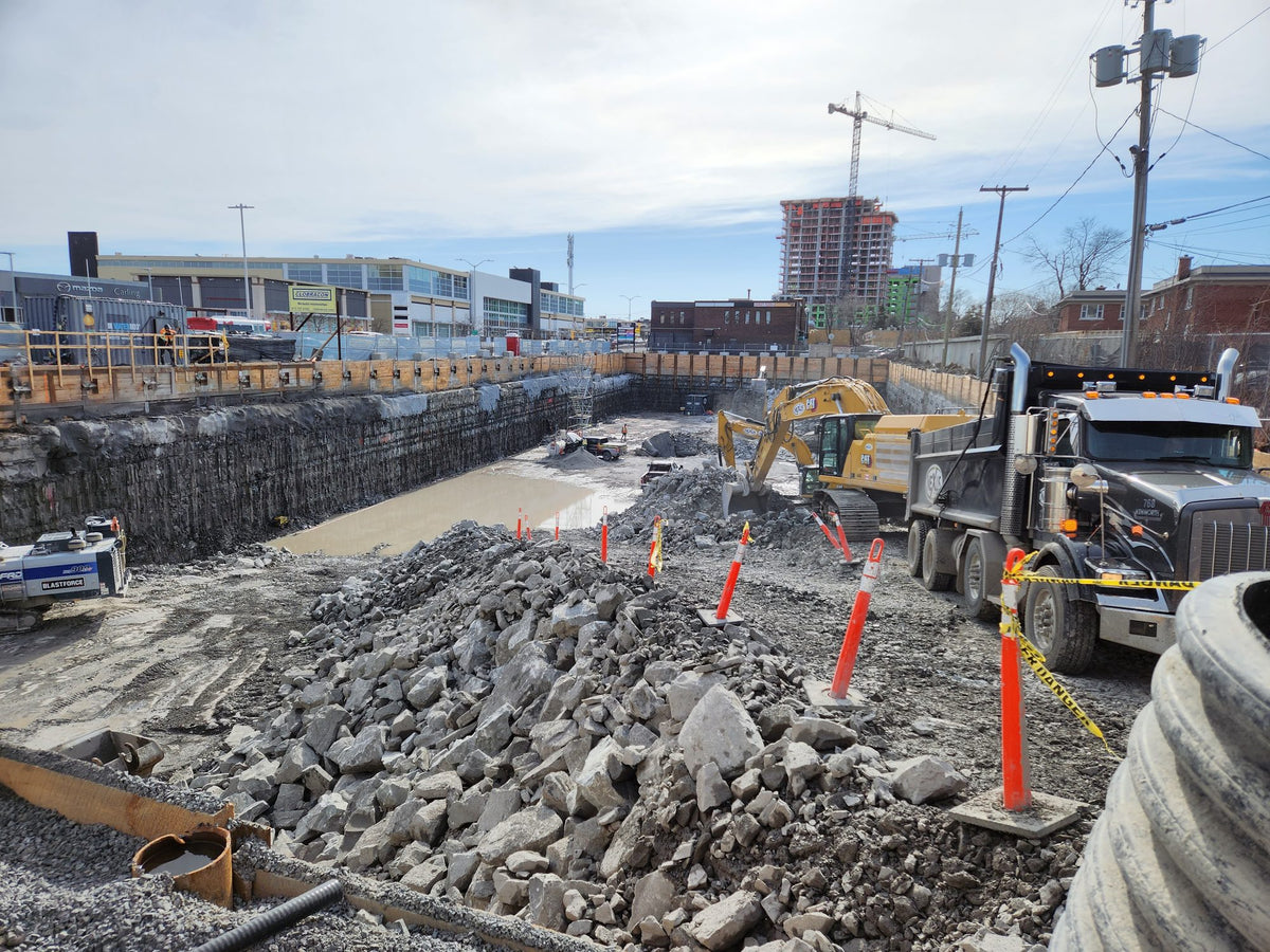 ERE remediation equipment on a job site