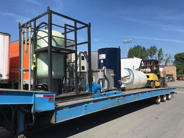 ERE remediation equipment on a job site