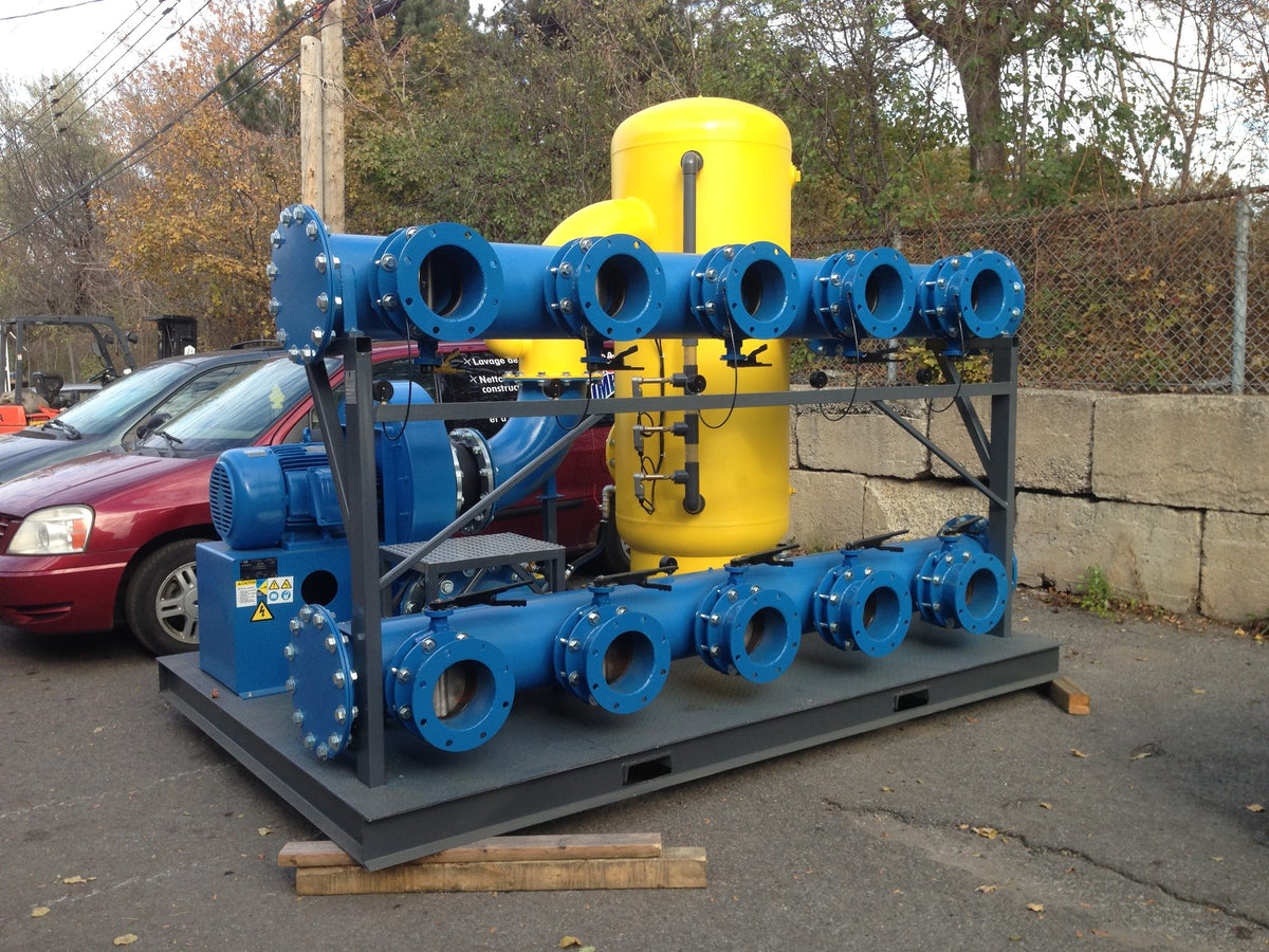 ERE remediation equipment on a job site