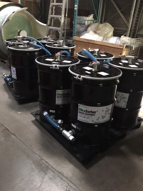 ERE remediation equipment on a job site