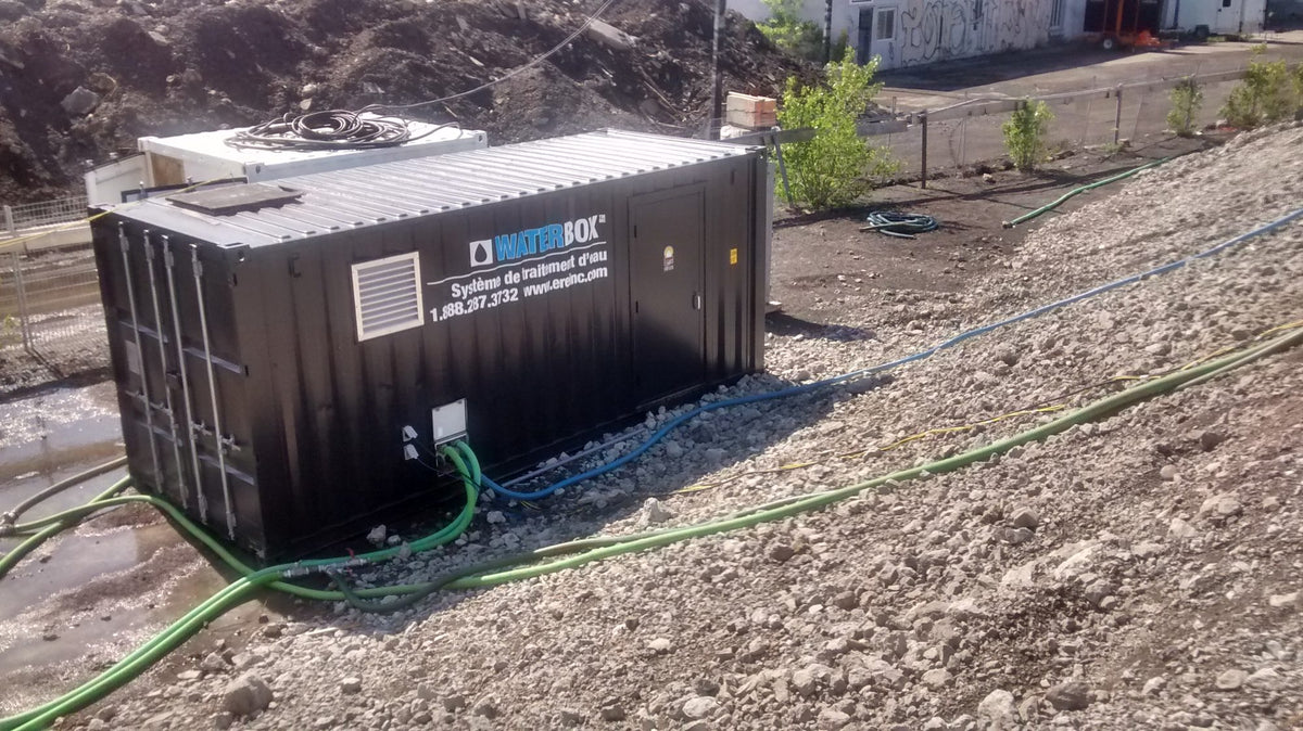 ERE remediation equipment on a job site