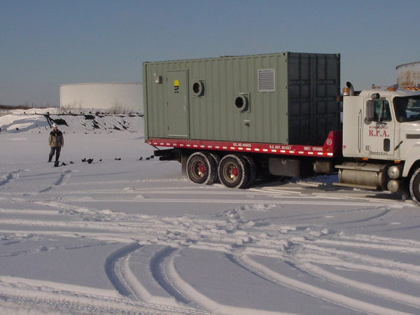 ERE remediation equipment on a job site