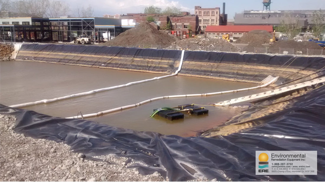 ERE remediation equipment on a job site